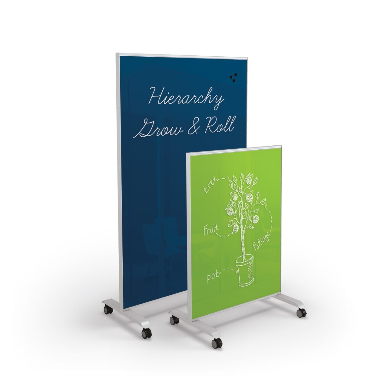 Hierarchy Grow & Roll Mobile Whiteboard